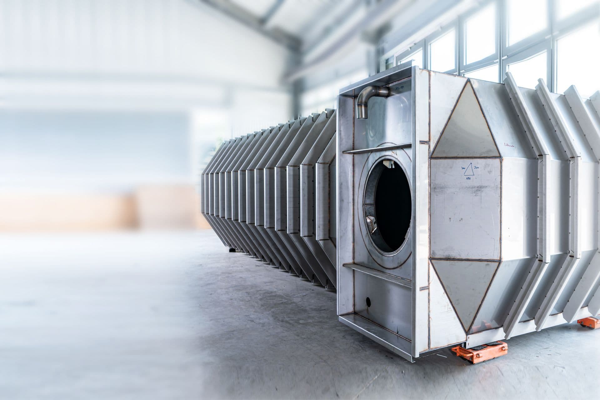 BOGE hat ein kundenspezifischen Projekt erstellt, wo ein Behaelter so gebaut wurde wie der Kunde es wollte